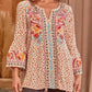 Andree By Unit - Leopard Embroidered Top