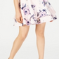 City Studios Junior's 2 Pc Glitter Lace & Floral Print Dress White Size 15
