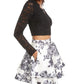 City Studios Junior's 2 Pc Lace & Floral Print Dress Black Size 9