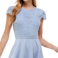 City Studios Junior's Lace Top Dress Blue Size 11