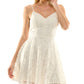 City Studios Junior's Lace Skater Dress White Size 13