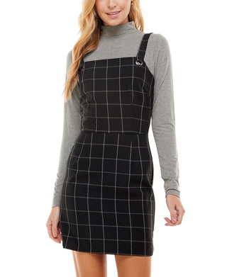 Kingston Junior's Turtleneck Jumper Bodycon Dress   Black Size L