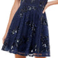 City Studios Junior's Sequined Fit & Flare Dress Blue Size 5