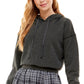Kingston Grey Junior's Layered Look Sweater Dress Gray Size Medium