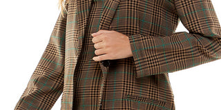 City Studios Junior's Printed Dress with Blazer Brown Size 5