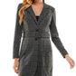 City Studios Junior's 2 Piece Belted Jacket & Dress Set Gray Size 1