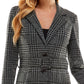 City Studios Junior's 2 Piece Belted Jacket & Dress Set Gray Size 1