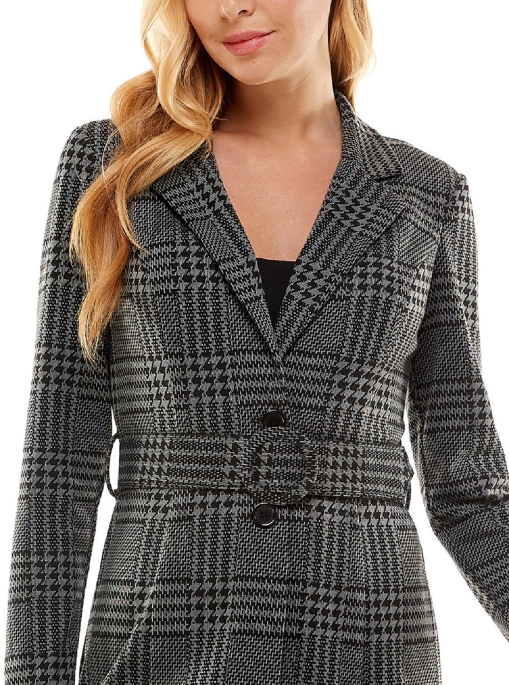 City Studios Junior's 2 Piece Belted Jacket & Dress Set Gray Size 1