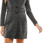 City Studios Junior's 2 Piece Belted Jacket & Dress Set Gray Size 1