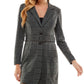City Studios Junior's 2 Piece Belted Jacket & Dress Set Gray Size 7