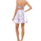 City Studios Junior's Printed Fit & Flare Dress Purple Size 7