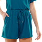 Bebop Junior's Drawstring Romper Green Size Medium