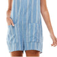 Bebop Junior's Shoulder Tie Shortalls Dress Blue Size Large