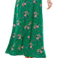 Kingston Junior's Floral Print Maxi Dress Green Size Large