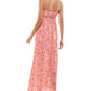 City Studios Junior's Empire Waist Maxi Dress Pink Size Small