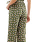 Kingston Women's Floral Print Surplice Jumpsuit Green Size XX-Small