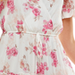 City Studios Junior's Tiered Tie Waist Dress Pink Size Medium