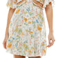 City Studios Junior's Ruffled Cutout Dress Brown Size 9