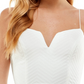 City Studios Junior's Lace Up Back Fit & Flare Dress White Size 9