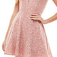 City Studios Junior's V Neck Glitter Lace Dress Pink Size 1