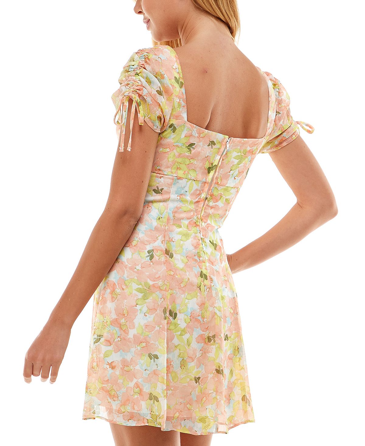 City Studios Junior's Shirred Sleeve Dress Pink Size 11