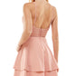 City Studios Junior's Lace Keyhole Skater Dress Pink Size 9