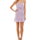 City Studios Junior's X Trim Surplice Dress Purple Size 11