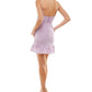 City Studios Junior's X Trim Surplice Dress Purple Size 11