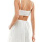 City Studios Junior's Eyelet Cutout Dress White Size 13