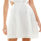 City Studios Junior's Eyelet Cutout Dress White Size 15