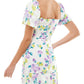 City Studios Women's Party Neutral Floral Print Mini Sheath Dress White Size 10