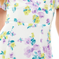 City Studios Junior's Floral Print Puff Sleeve Dress Purple Size 11