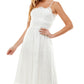 City Studios Junior's Cotton Eyelet Dress White Size 9