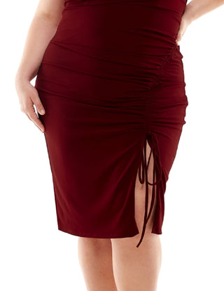 City Studios Women's Side Cinched Dress Purple Size 18W