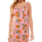 City Studios Junior's Ruffled Tie Neck Dress Pink Size X-Small