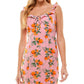 City Studios Junior's Ruffled Tie Neck Dress Pink Size Medium