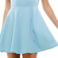 City Studios Junior's Fit & Flare Dress Blue Size 5