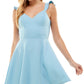 City Studios Junior's Fit & Flare Dress Blue Size 5