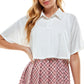 Kingston Grey Junior's Two Piece Printed Skirt Dress White Size Medium