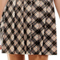 Kingston Grey Junior's Two Piece Printed Skirt Dress Brown Size XX-Large