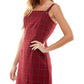 Kingston Junior's Plaid Sheath Dress Red Size X-Large
