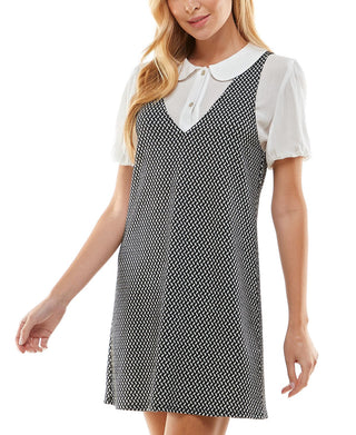 Kingston Junior's 2 Pc Printed Dress White Size Medium