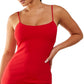 City Studios Junior's Fringe Trim Slip Dress Red Size 13