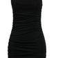 City Studios Junior's Ruched Bodycon Mini Dress Black Size 12