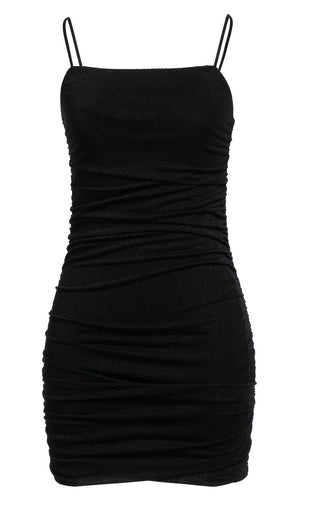 City Studios Junior's Ruched Bodycon Mini Dress Black Size 12