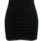 City Studios Junior's Ruched Bodycon Mini Dress Black Size 12