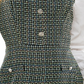 Kingston Junior's 2 Pc Printed Sheath Dress Black Size Medium