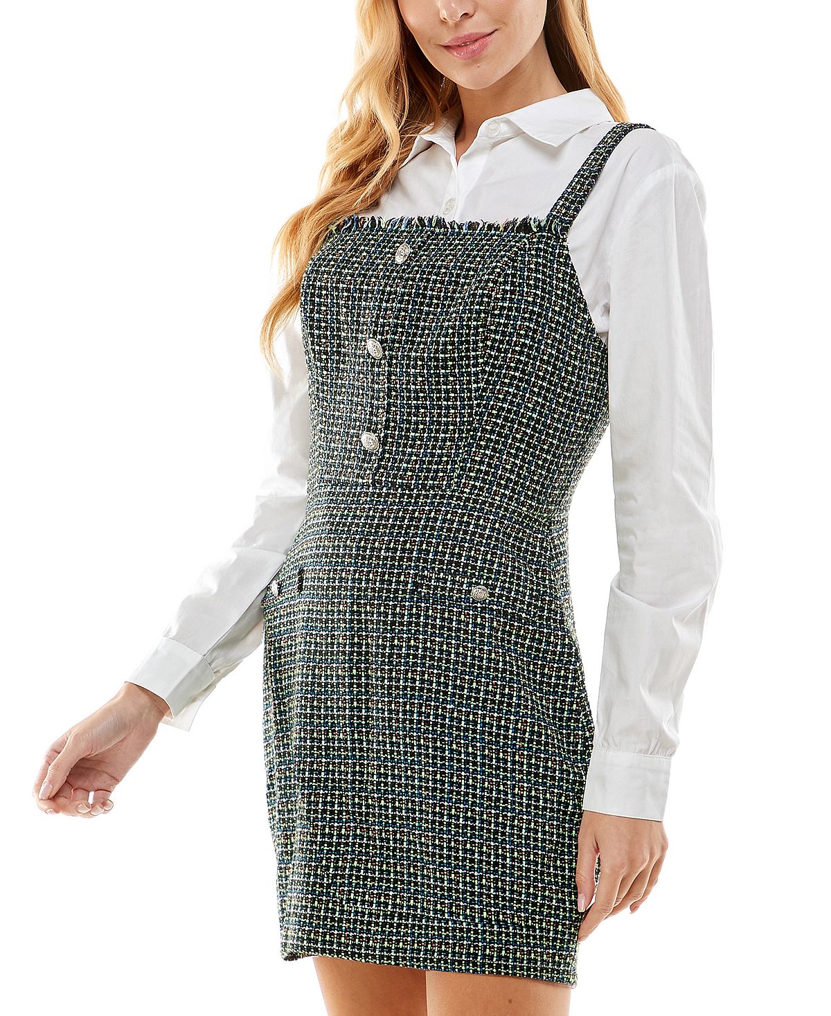 Kingston Women's 2 Pc Printed Sheath Dress Black Size Large