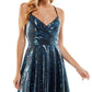City Studios Women's Sequined Short Mini Dress Black Size X-Small