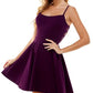 City Studios Junior's Lace Back Fit & Flare Dress Purple Size 9
